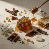 Die Duftnoten von Xerjoff Mamluk Parfum als Rohstoffe: amber, honig, jasmin, karamell, oud, weihrauch